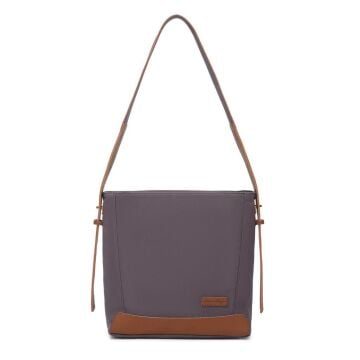 Kanvas Kumaş Kadın Omuz Çantası Smart Bags 1331 Kahve
