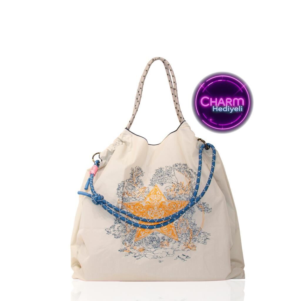 Orta Boy Günlük veya Plaj için Kadın Çantası 21-K Barcelona İlkbahar