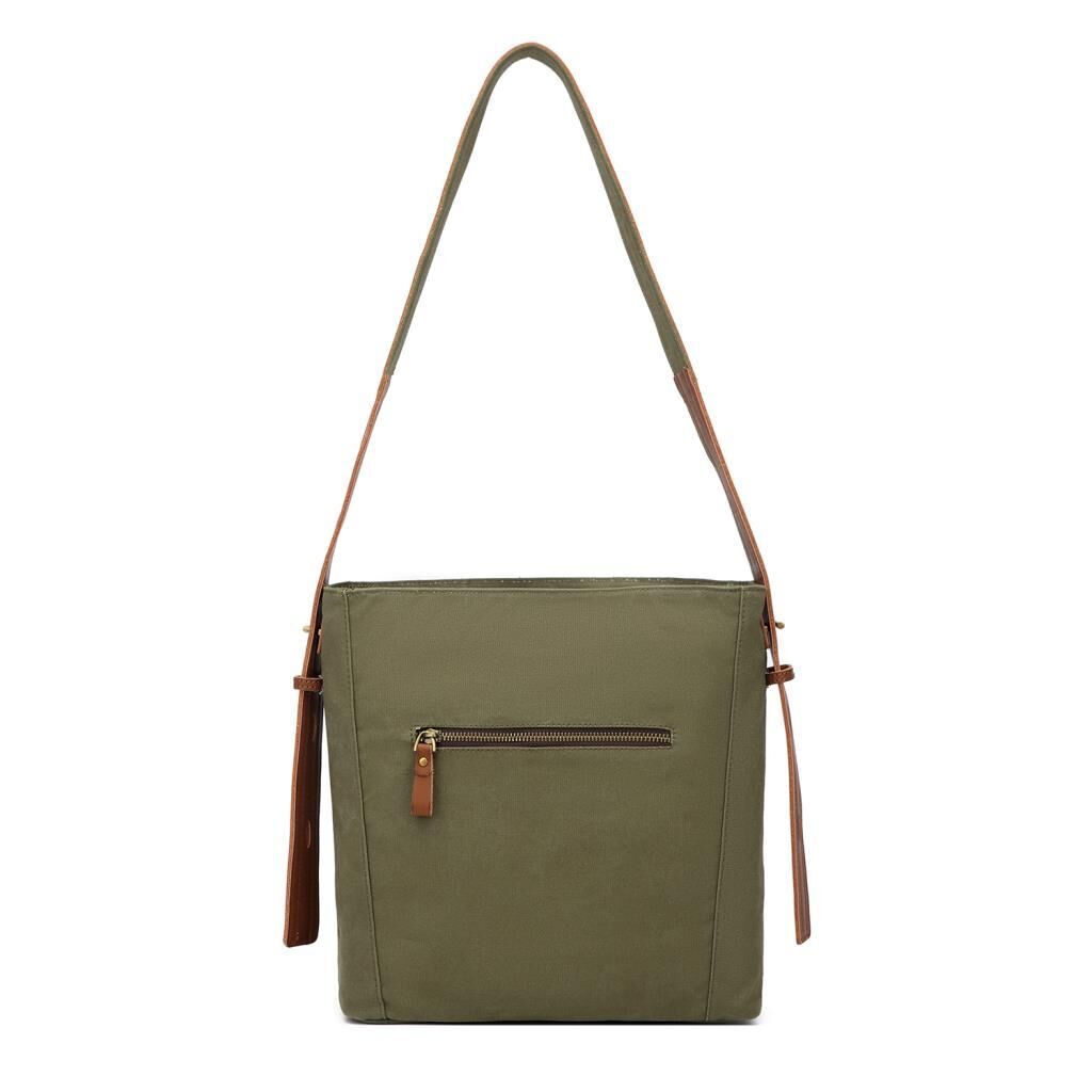 Kanvas Kumaş Kadın Omuz Çantası Smart Bags 1331 Haki