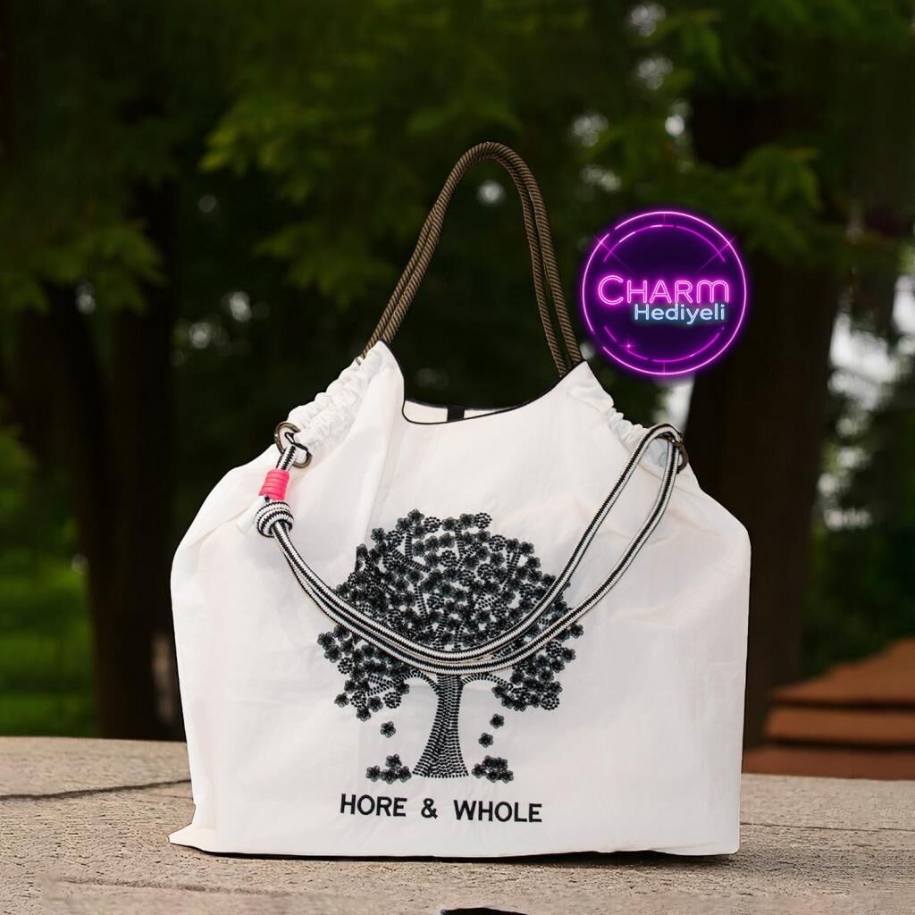 Orta Boy Günlük veya Plaj için Kadın Çantası 21-K Barcelona Flower