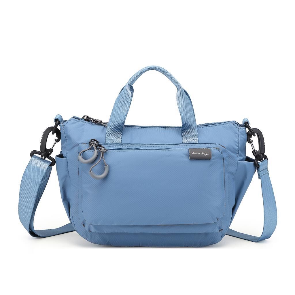 Smart Bags Ekstra Hafif Kumaş Kadın Postacı Çantası 3136 J.Mavi