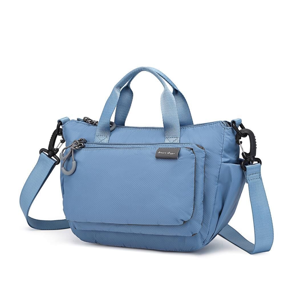 Smart Bags Ekstra Hafif Kumaş Kadın Postacı Çantası 3136 J.Mavi