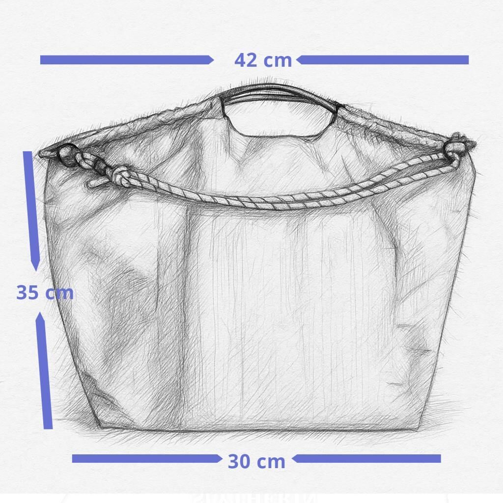 Orta Boy Günlük veya Plaj için Kadın Çantası 21-K Barcelona Bole (Kahve)