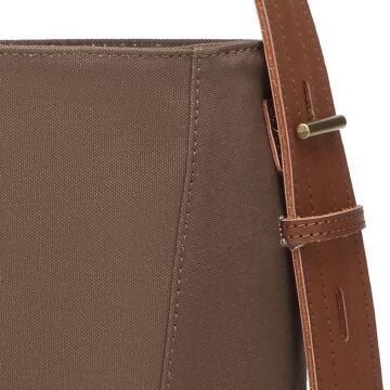 Kanvas Kumaş Kadın Omuz Çantası Smart Bags 1331 A.Kahve