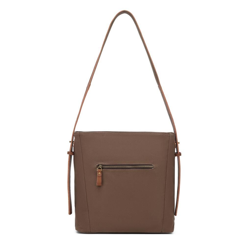 Kanvas Kumaş Kadın Omuz Çantası Smart Bags 1331 A.Kahve