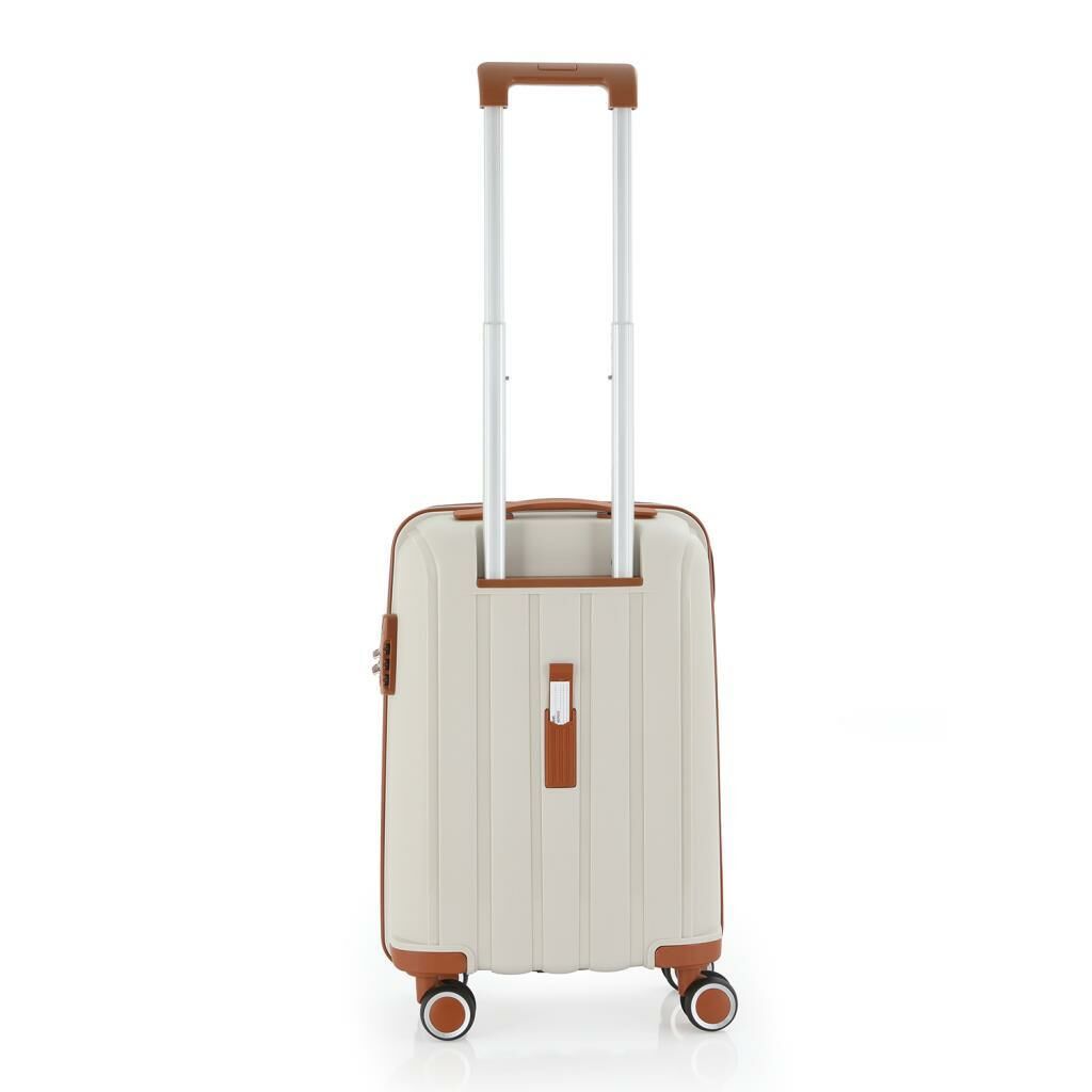 MÇS 3lü Set Kırılmaz Silikon Seyahat Valizi Bavulu V305 Kemik Kahve