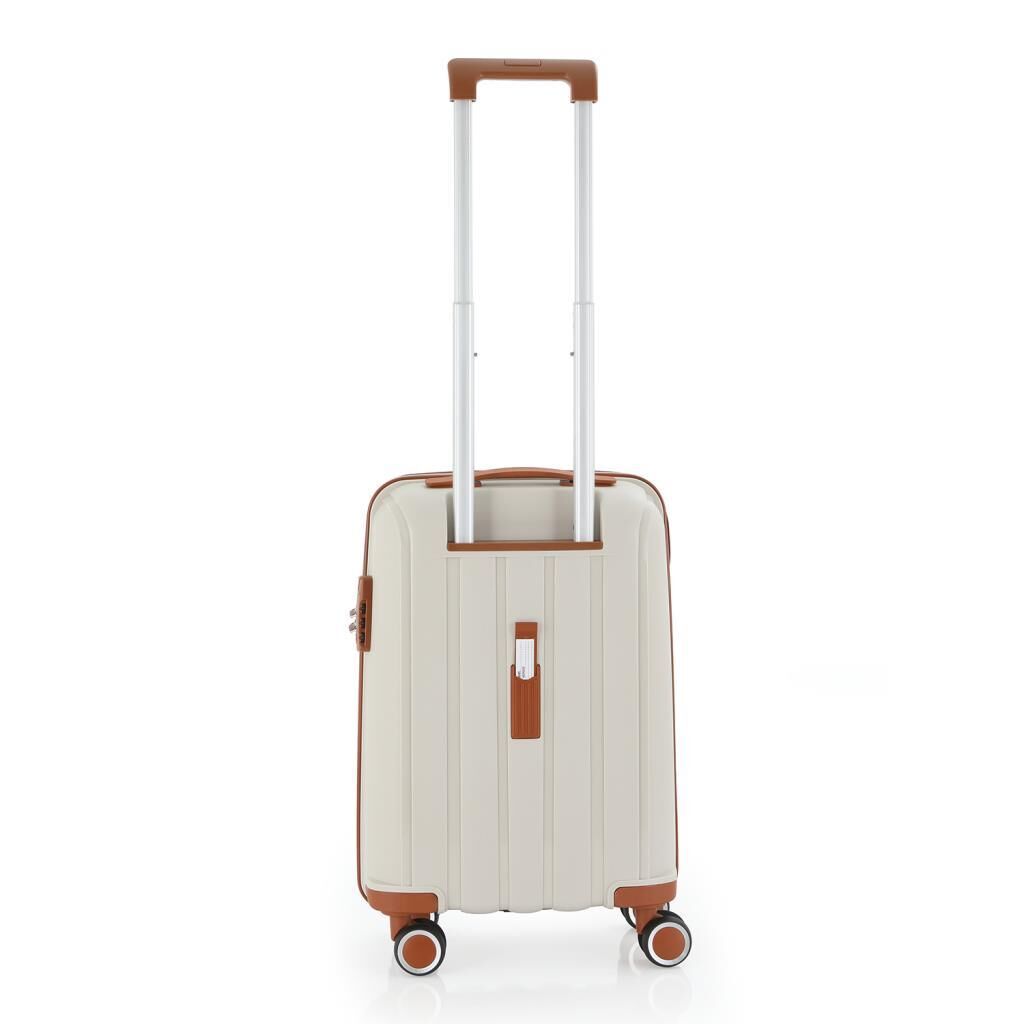 MÇS 3lü Set Kırılmaz Silikon Seyahat Valizi Bavulu V305 Kemik Kahve