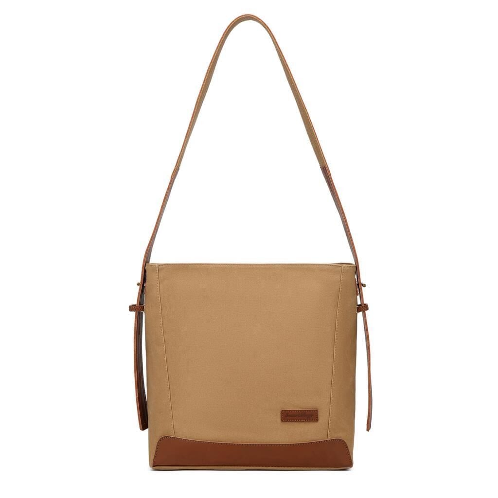 Kanvas Kumaş Kadın Omuz Çantası Smart Bags 1331 Camel