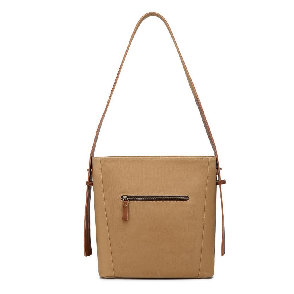 Kanvas Kumaş Kadın Omuz Çantası Smart Bags 1331 Camel