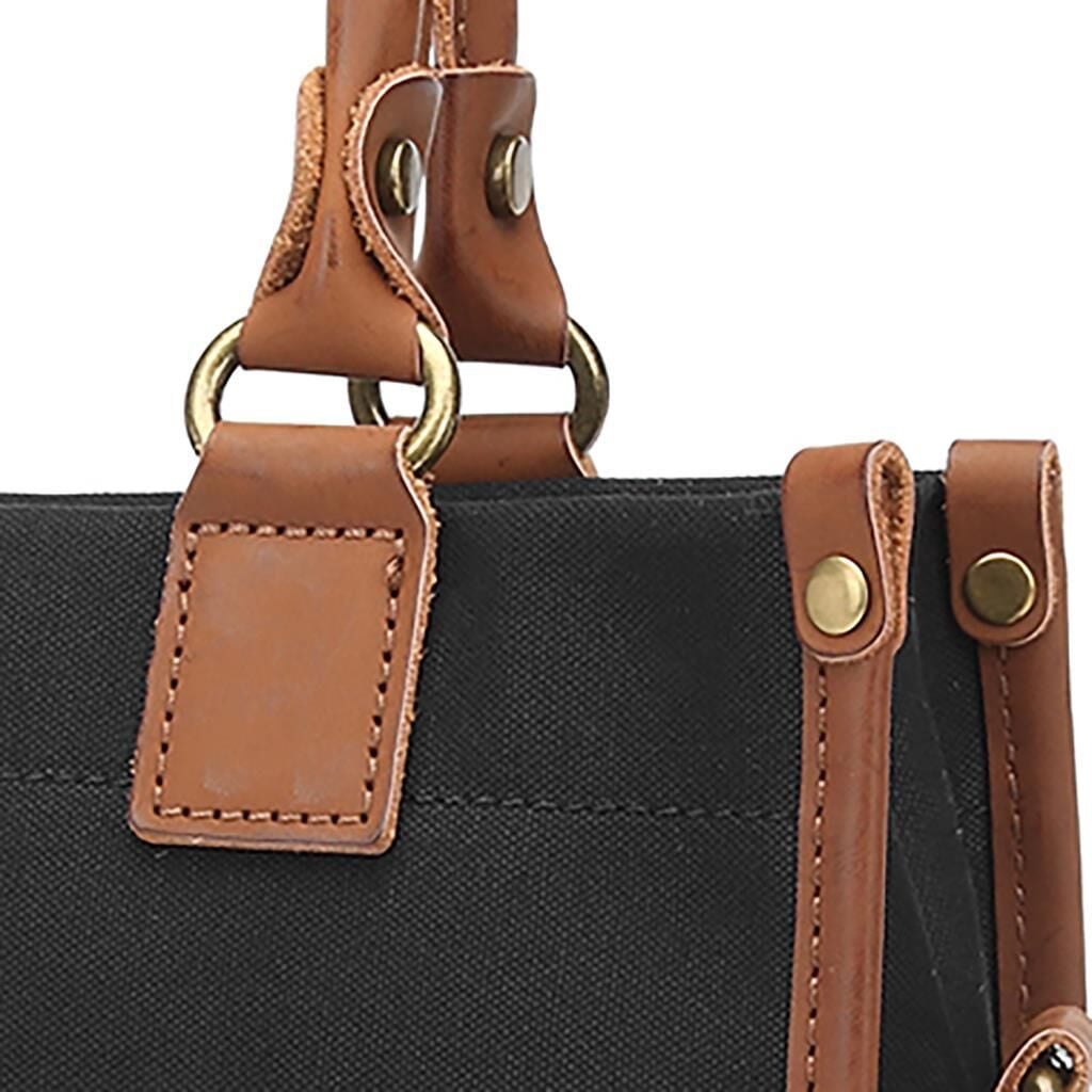 Kanvas Kumaş Kadın Çantası Elden Tutmalı Smart Bags 1333 Siyah