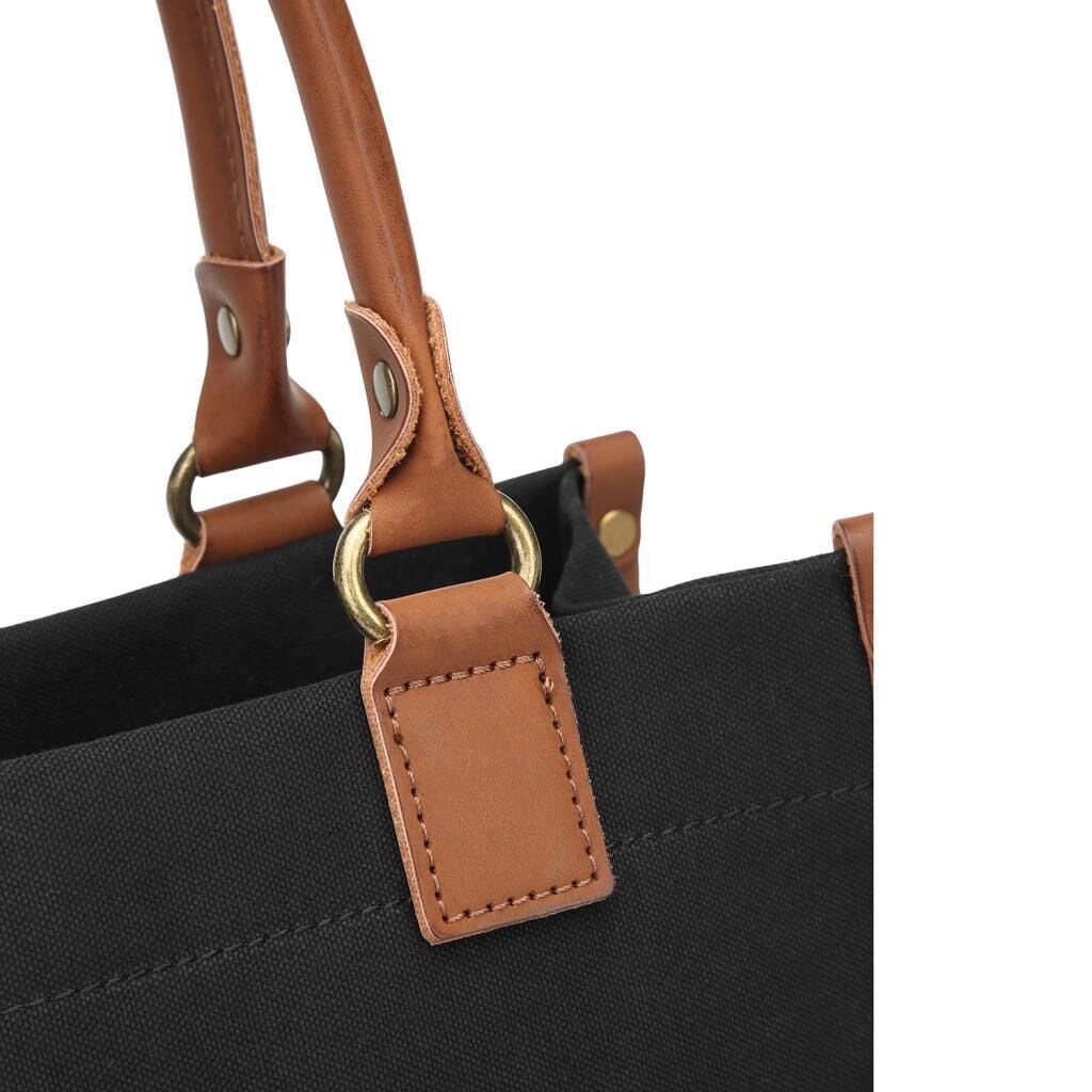 Kanvas Kumaş Kadın Çantası Elden Tutmalı Smart Bags 1333 Siyah