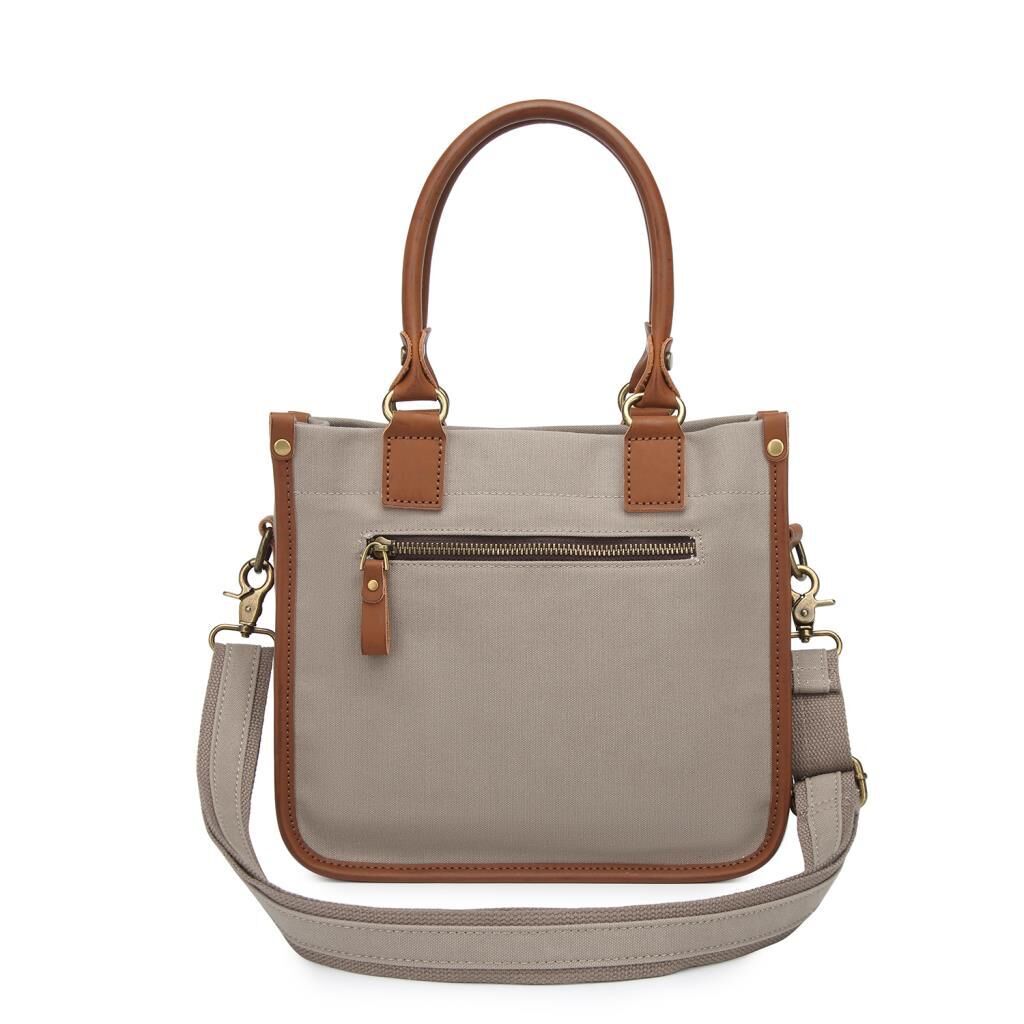 Kanvas Kumaş Kadın Çantası Elden Tutmalı Smart Bags 1333 Gri