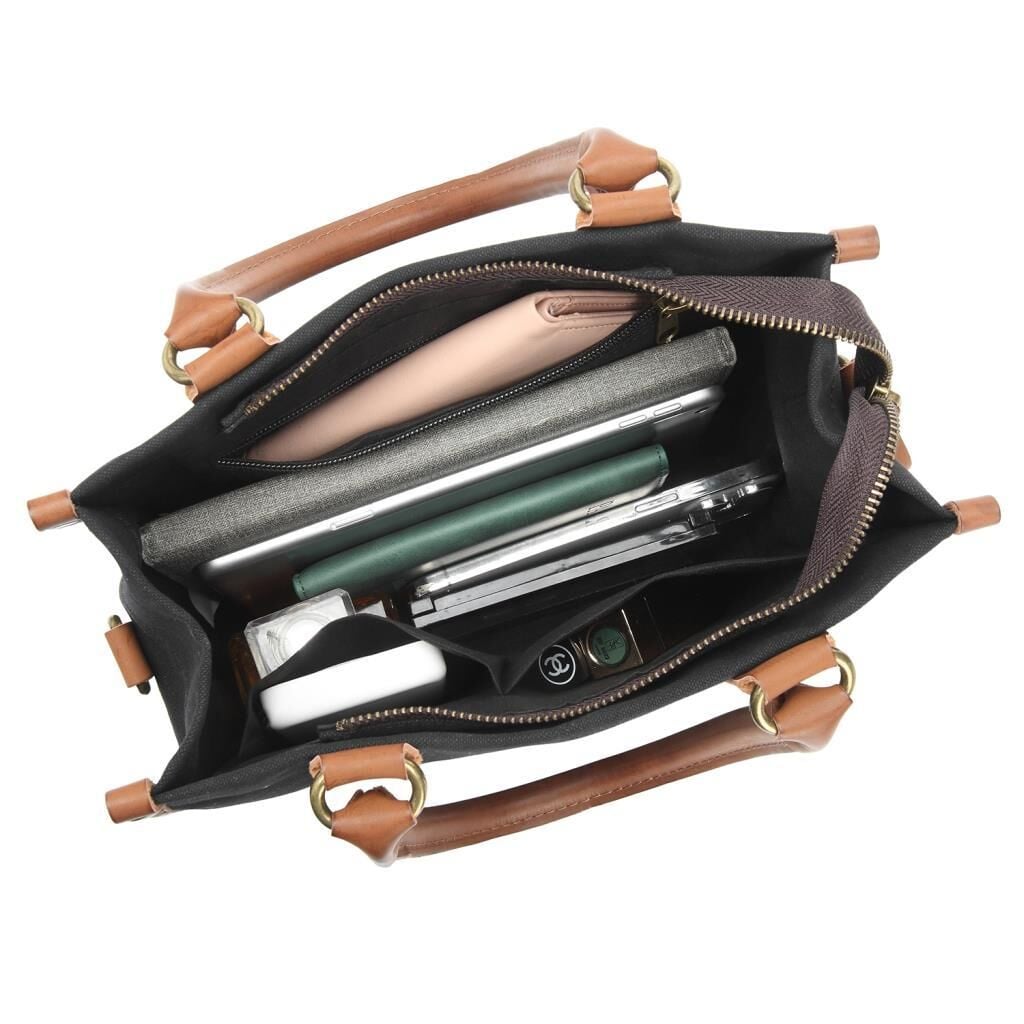 Kanvas Kumaş Kadın Çantası Elden Tutmalı Smart Bags 1333 Gri