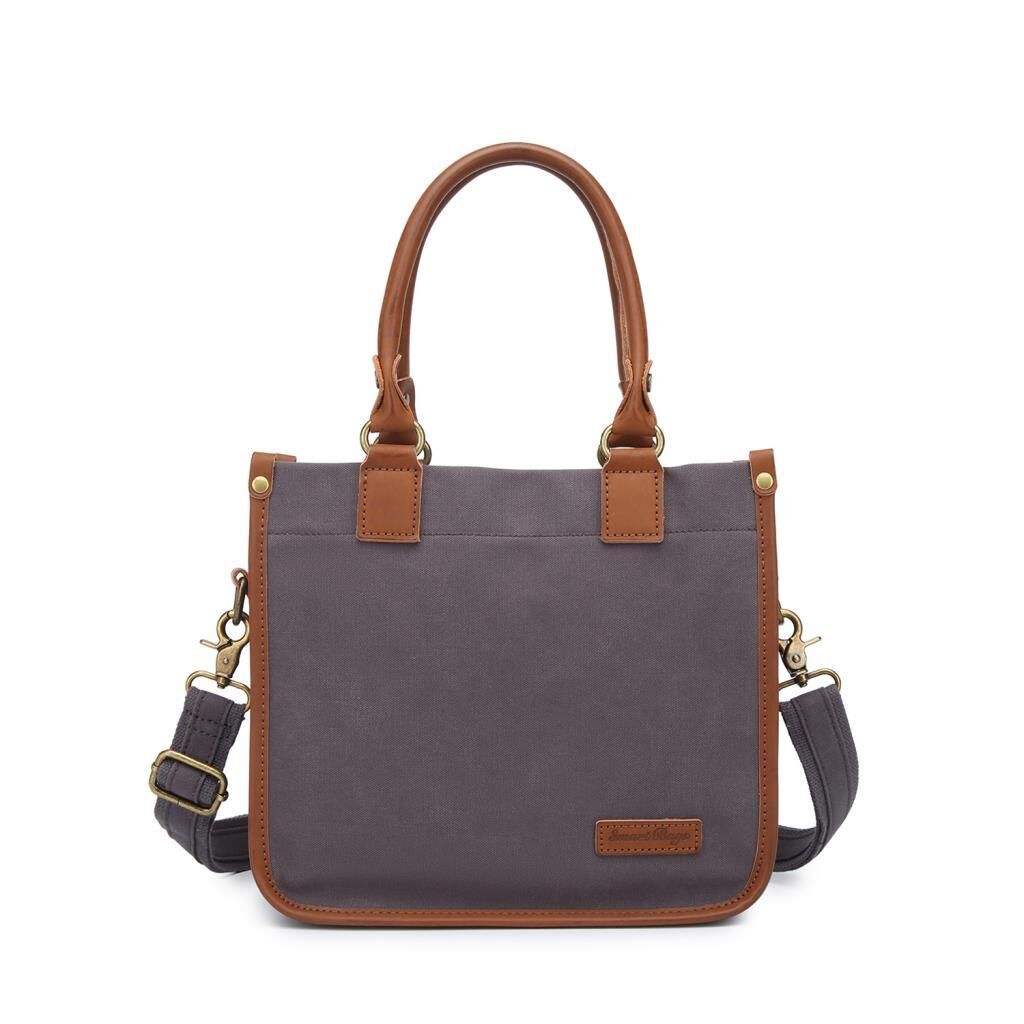 Kanvas Kumaş Kadın Çantası Elden Tutmalı Smart Bags 1333 Kahve