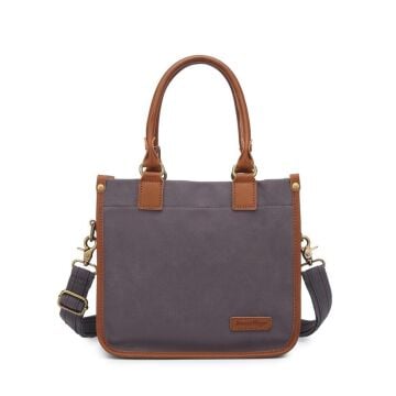 Kanvas Kumaş Kadın Çantası Elden Tutmalı Smart Bags 1333 Kahve