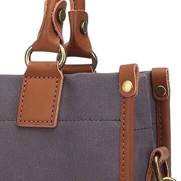 Kanvas Kumaş Kadın Çantası Elden Tutmalı Smart Bags 1333 Kahve