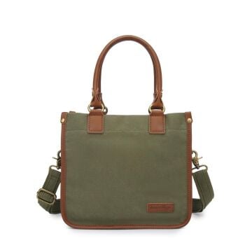 Kanvas Kumaş Kadın Çantası Elden Tutmalı Smart Bags 1333 Haki