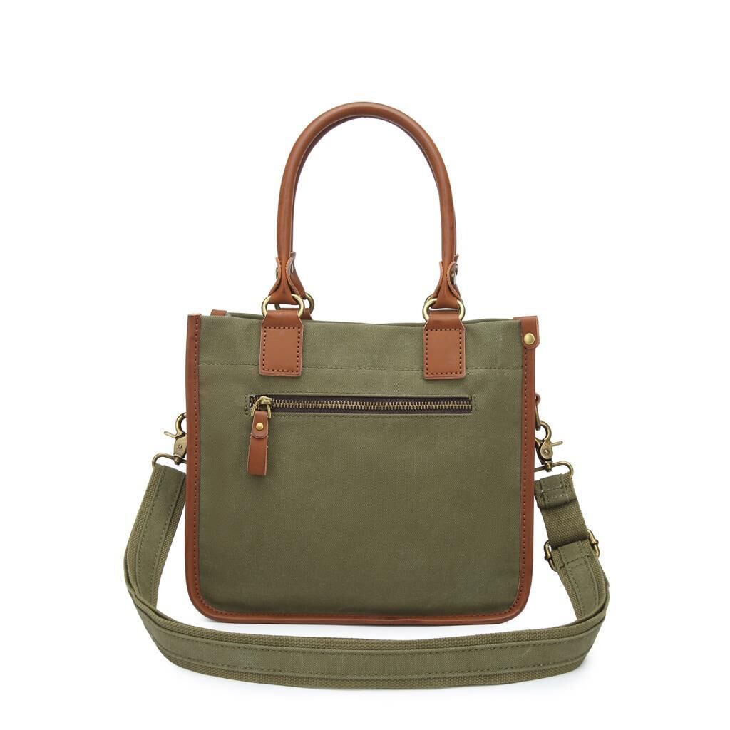 Kanvas Kumaş Kadın Çantası Elden Tutmalı Smart Bags 1333 Haki