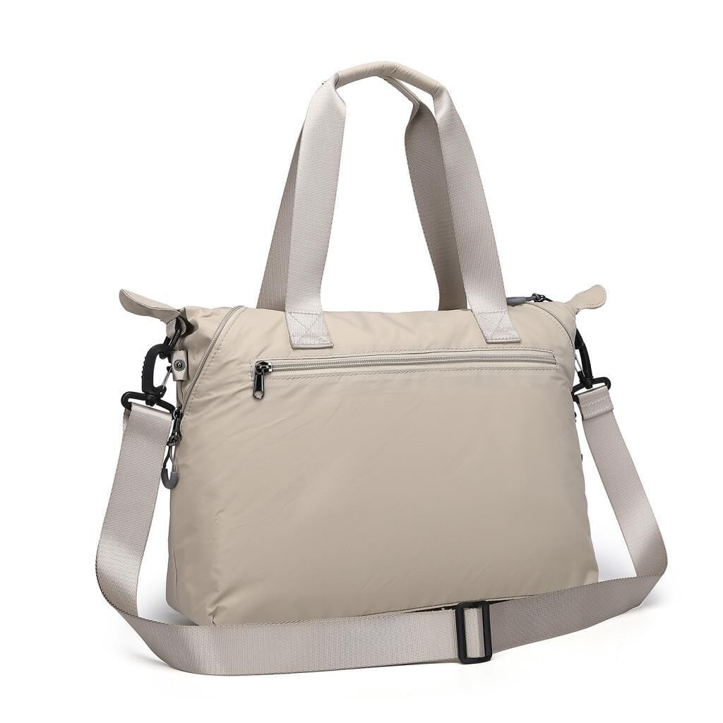 Smart Bags Ekstra Hafif Kumaş Kadın Omuz Çantası 3139 Bej