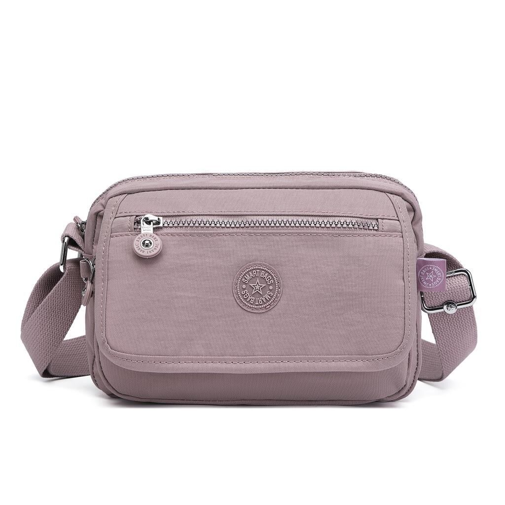 Smart Bags Postacı Kadın Çantası Krinkıl Kumaş 3166 Ten