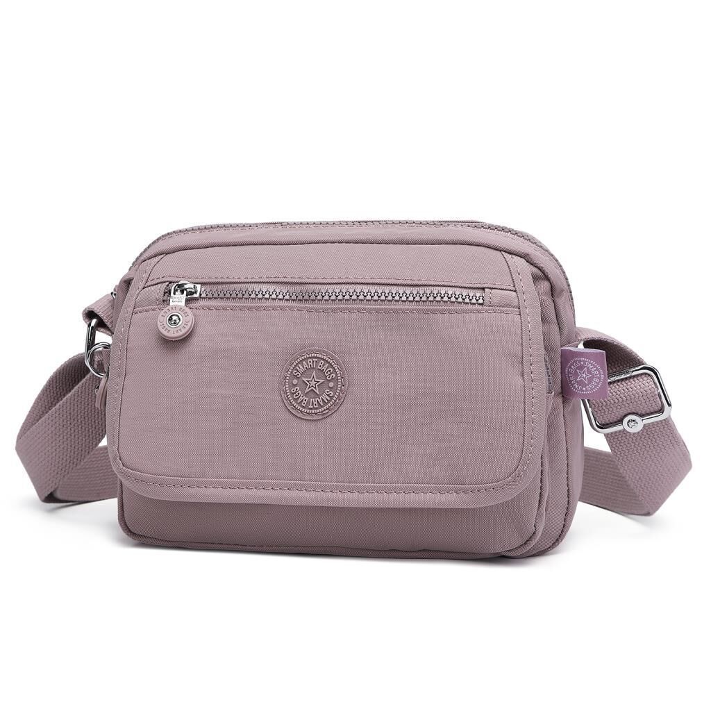 Smart Bags Postacı Kadın Çantası Krinkıl Kumaş 3166 Ten