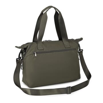 Smart Bags Ekstra Hafif Kumaş Kadın Omuz Çantası 3139 Kahve
