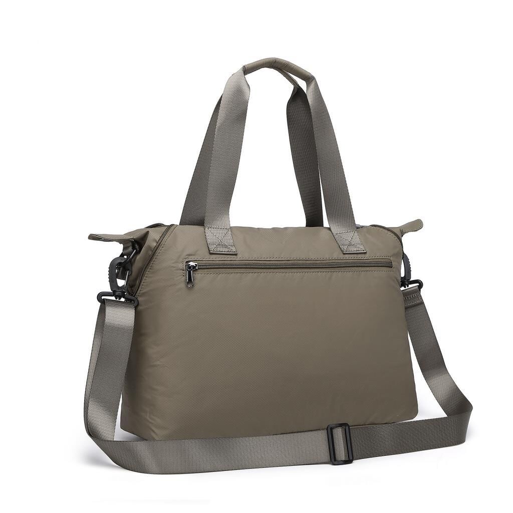 Smart Bags Ekstra Hafif Kumaş Kadın Omuz Çantası 3139 Kahve