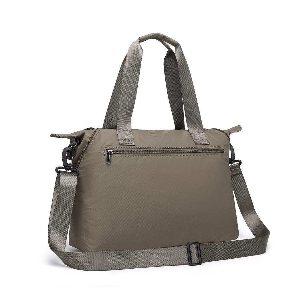 Smart Bags Ekstra Hafif Kumaş Kadın Omuz Çantası 3139 Kahve