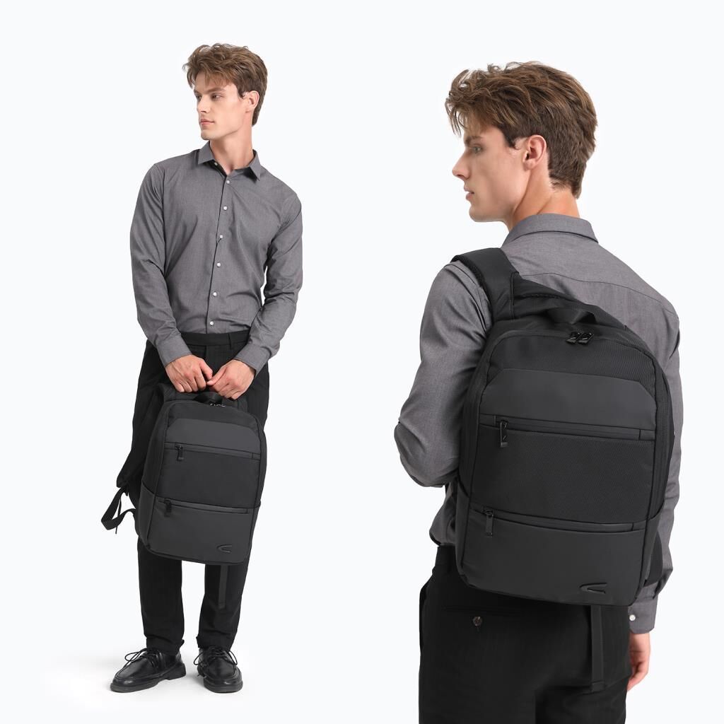 C-Active Laptop Gözlü Business Sırt Çantası Oxford Kumaş 8680 Siyah