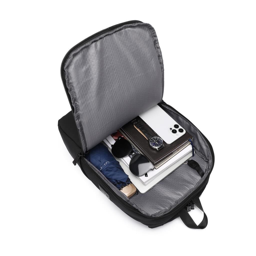 C-Active Laptop Gözlü Business Sırt Çantası Oxford Kumaş 8680 Siyah