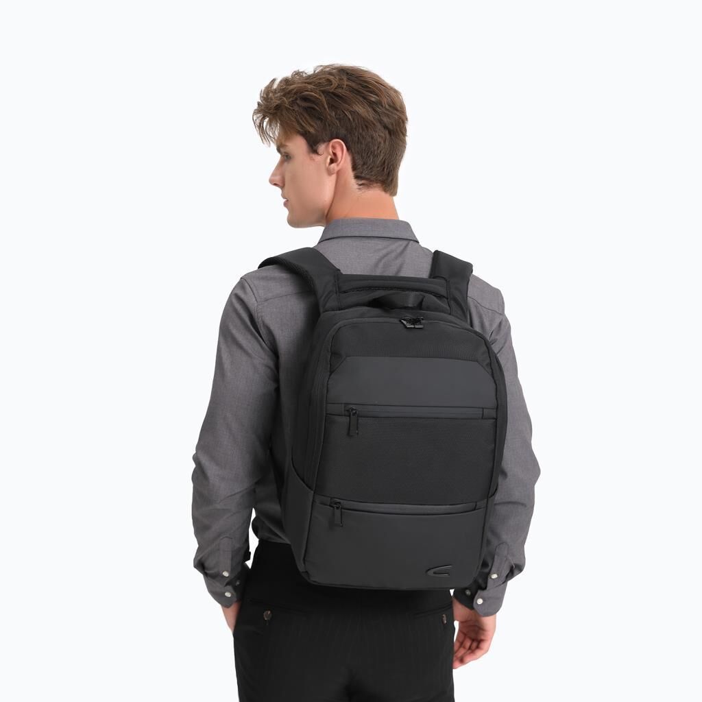 C-Active Laptop Gözlü Business Sırt Çantası Oxford Kumaş 8680 Siyah