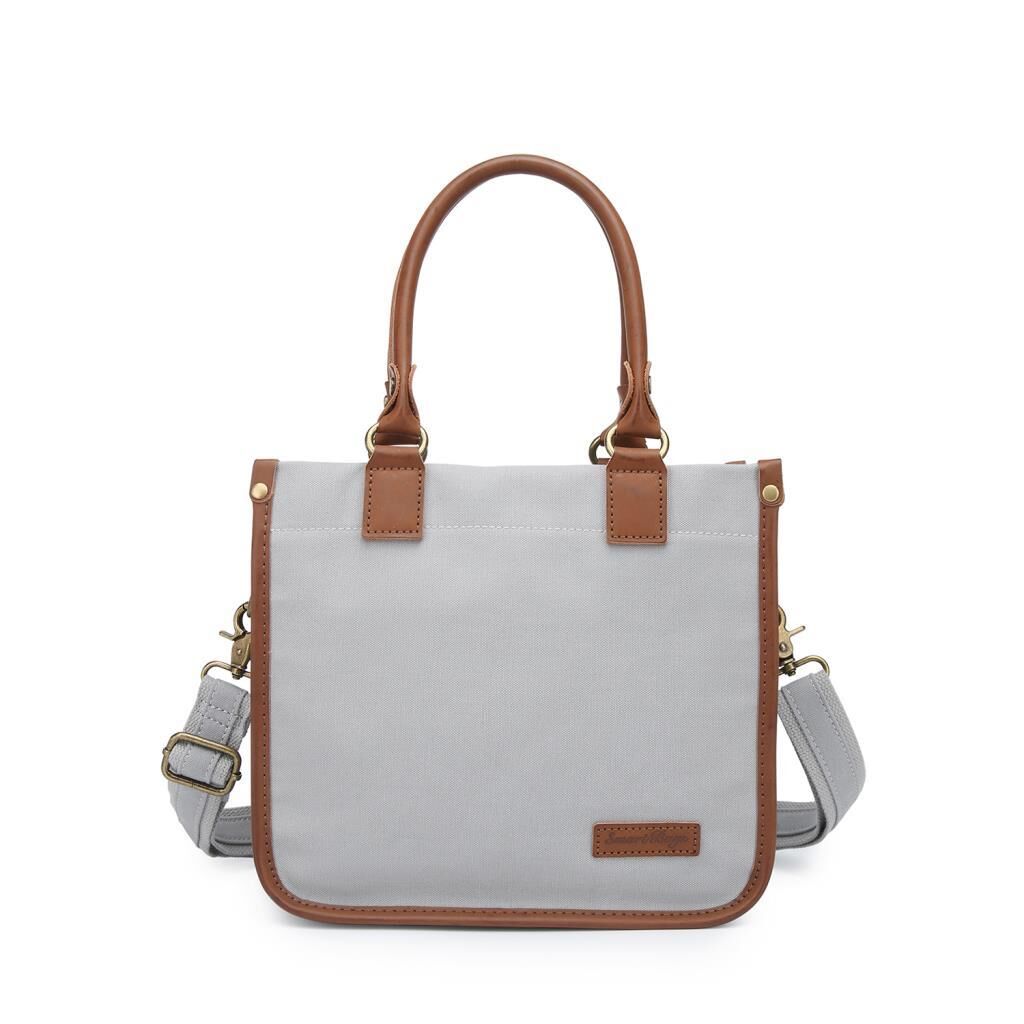 Kanvas Kumaş Kadın Çantası Elden Tutmalı Smart Bags 1333 A.Gri