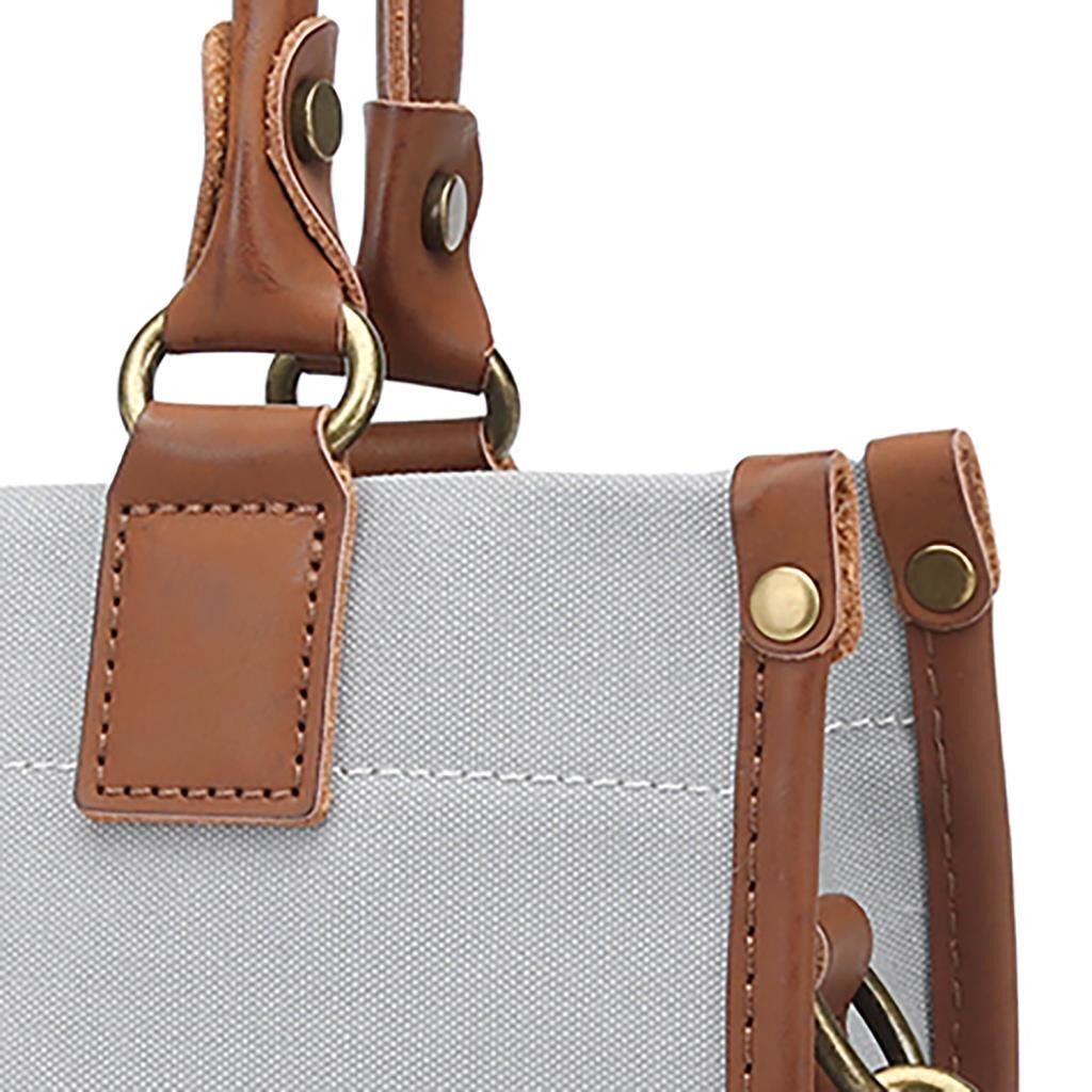 Kanvas Kumaş Kadın Çantası Elden Tutmalı Smart Bags 1333 A.Gri