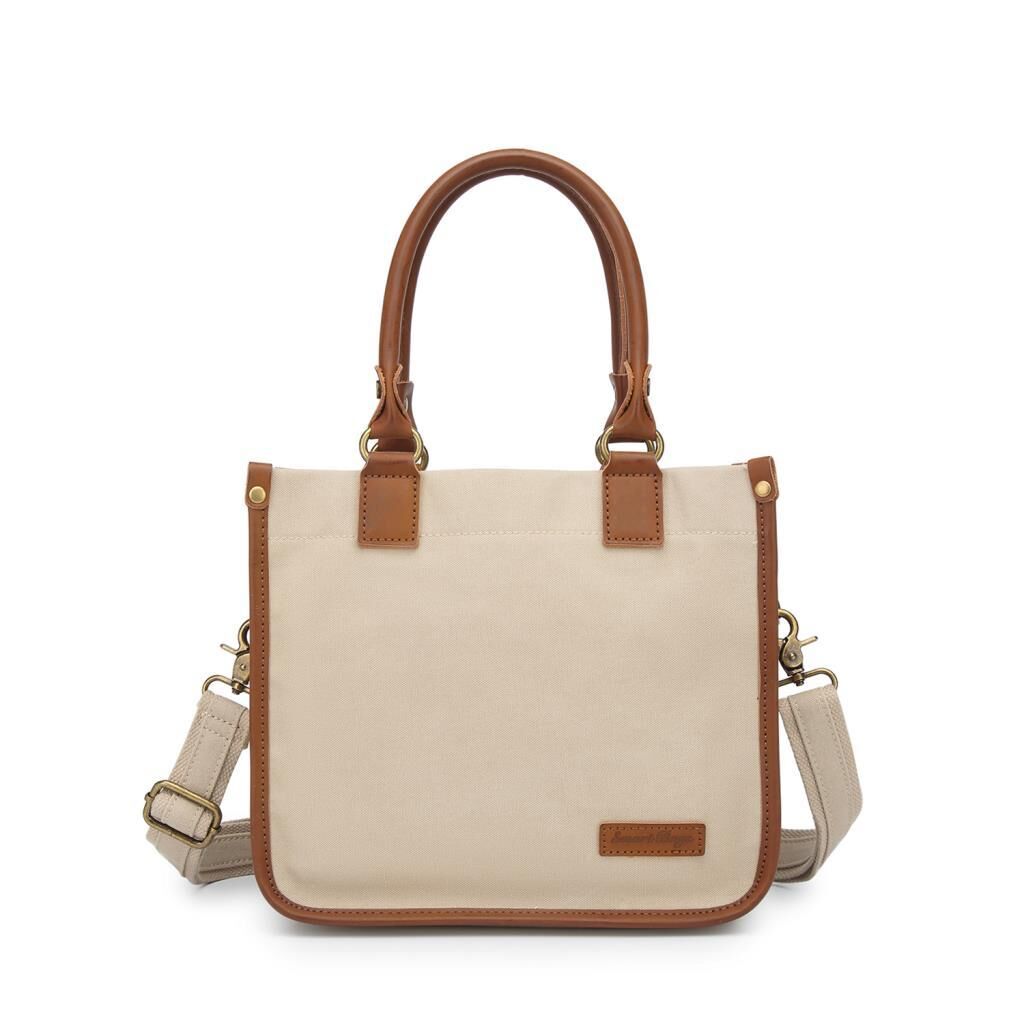 Kanvas Kumaş Kadın Çantası Elden Tutmalı Smart Bags 1333 Bej