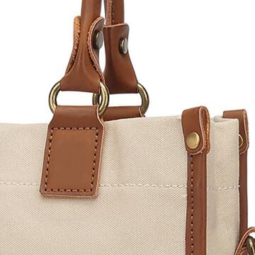 Kanvas Kumaş Kadın Çantası Elden Tutmalı Smart Bags 1333 Bej