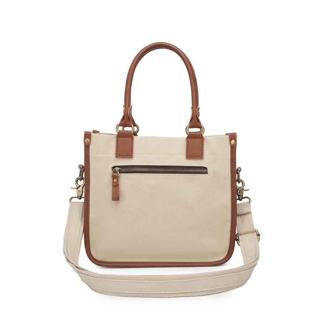 Kanvas Kumaş Kadın Çantası Elden Tutmalı Smart Bags 1333 Bej