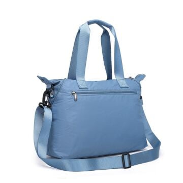 Smart Bags Ekstra Hafif Kumaş Kadın Omuz Çantası 3139 J.Mavi