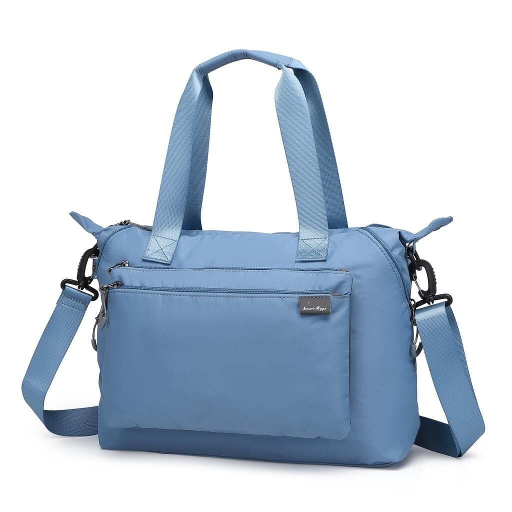Smart Bags Ekstra Hafif Kumaş Kadın Omuz Çantası 3139 J.Mavi