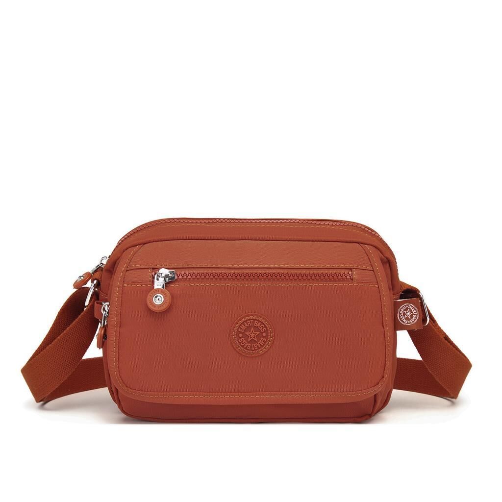Smart Bags Postacı Kadın Çantası Krinkıl Kumaş 3166 Kiremit