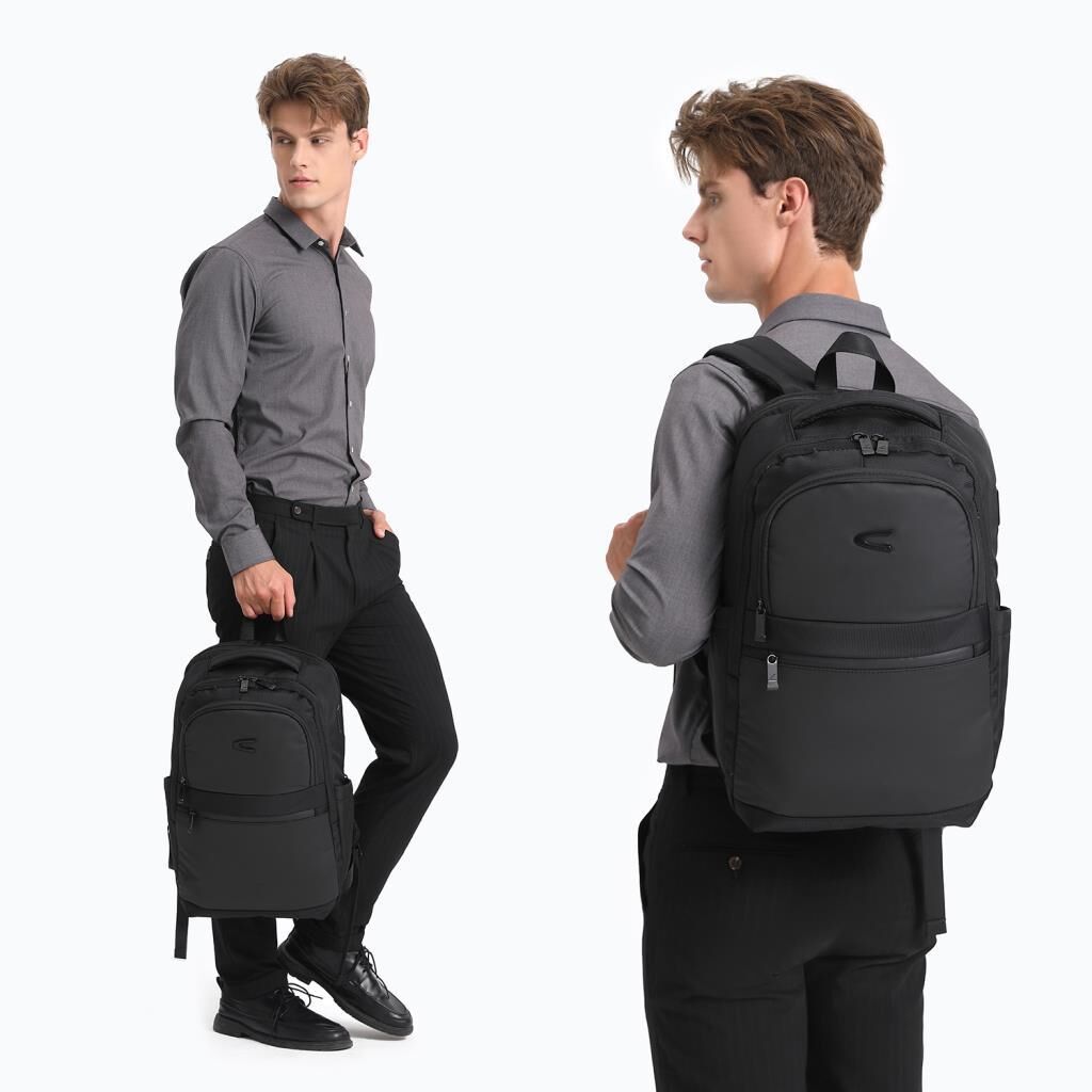 C-Active Laptop Gözlü Business Sırt Çantası Oxford Kumaş 8681 Siyah