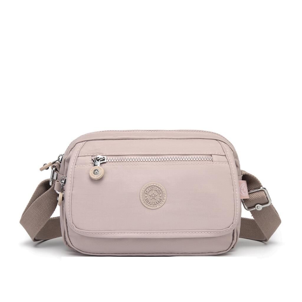 Smart Bags Postacı Kadın Çantası Krinkıl Kumaş 3166 Kum
