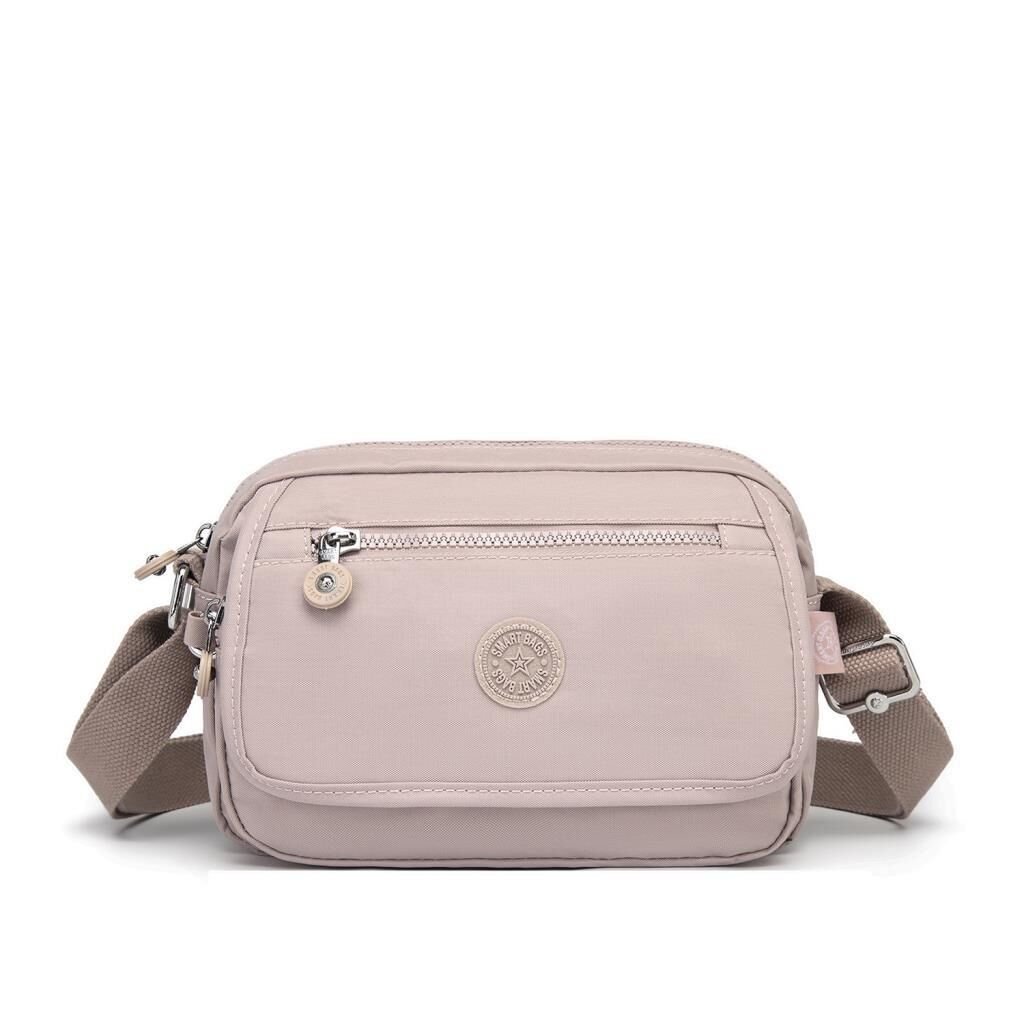 Smart Bags Postacı Kadın Çantası Krinkıl Kumaş 3166 Kum