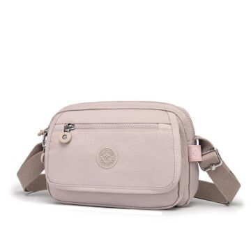 Smart Bags Postacı Kadın Çantası Krinkıl Kumaş 3166 Kum