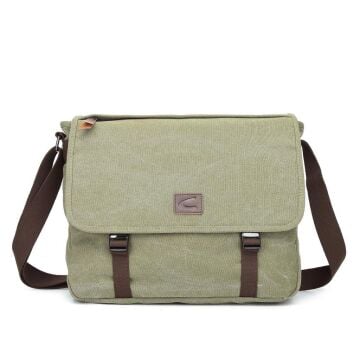 Askılı Postacı Tipi Dosya Çantası Kanvas Kumaş C Active 1317 29 Koyu Yeşil
