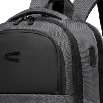 C-Active Laptop Gözlü Business Sırt Çantası Oxford Kumaş 8681 Gri