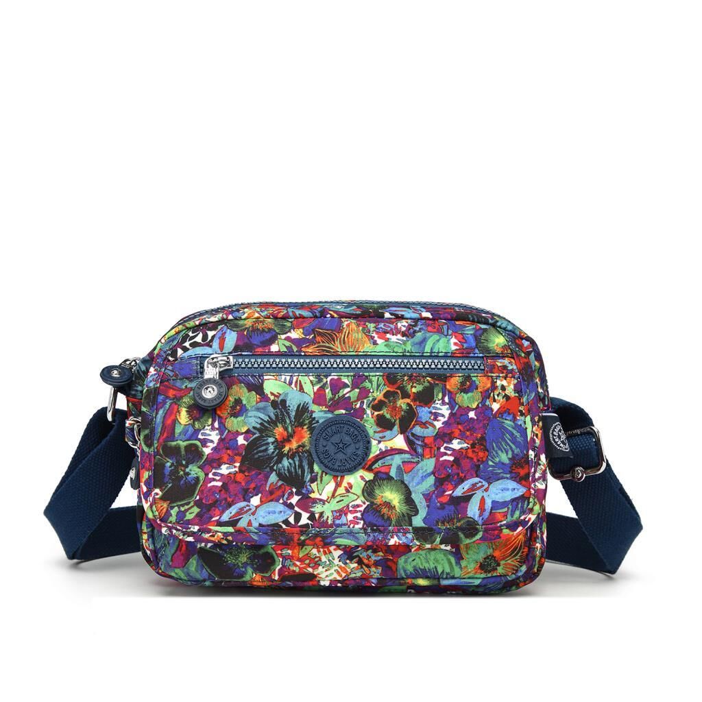 Smart Bags Postacı Kadın Çantası Krinkıl Kumaş 3166 Petunia