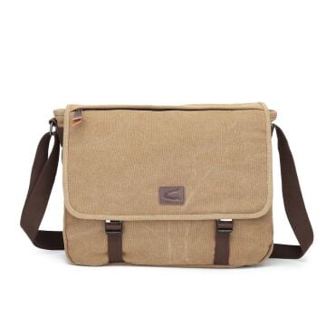 Askılı Postacı Tipi Dosya Çantası Kanvas Kumaş C Active 1317 07 Açık Kahve