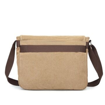 Askılı Postacı Tipi Dosya Çantası Kanvas Kumaş C Active 1317 07 Açık Kahve