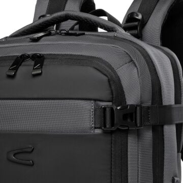 C-Active Laptop Gözlü Business Sırt Çantası Oxford Kumaş 8682 Gri