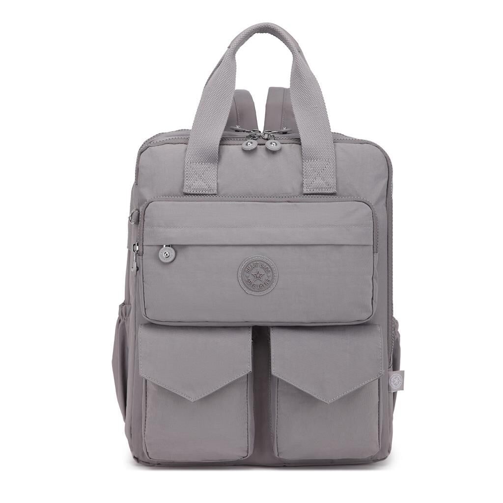 Büyük Boy Krinkıl Kumaş Sırt Çantası Smart Bags 1175 110 Taba